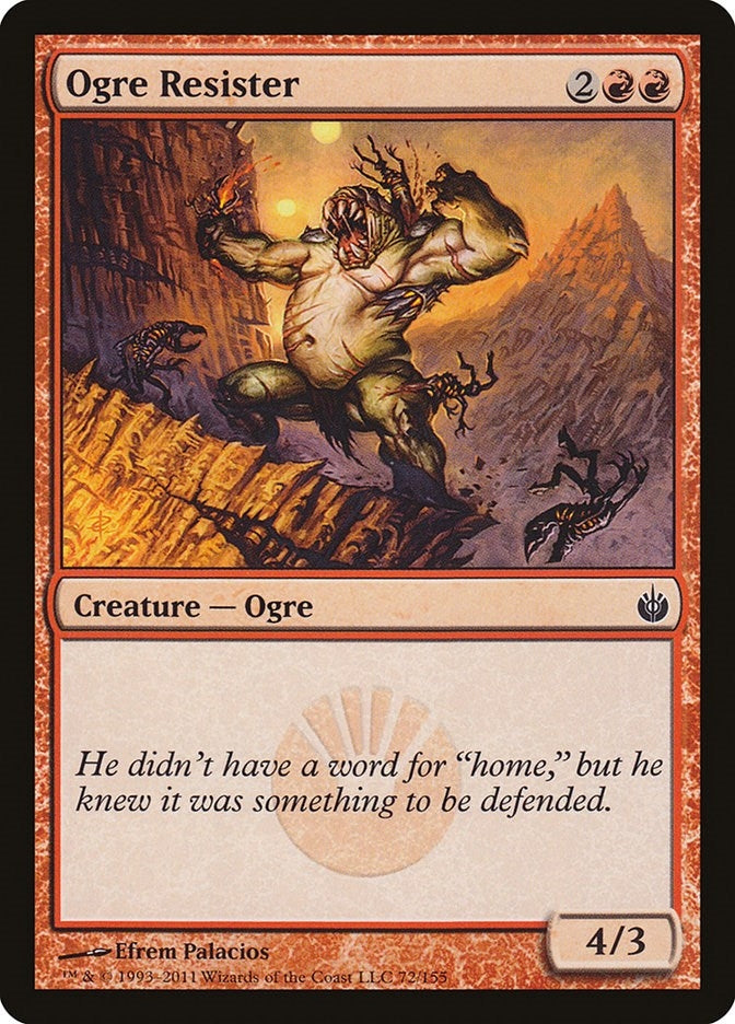 Image for Ogre Resister (Mirrodin Besieged) (72) - Magic: The Gathering