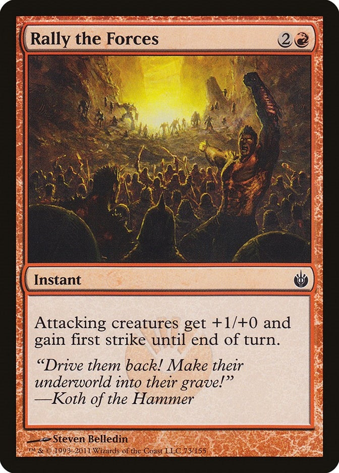 Image for Rally the Forces (Mirrodin Besieged) (73) - Magic: The Gathering
