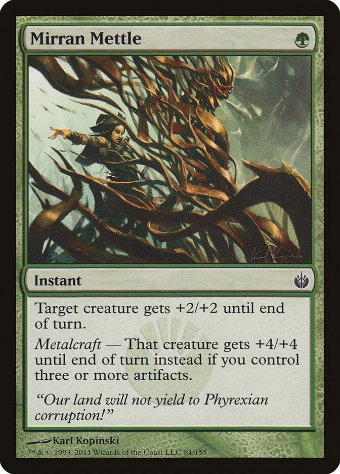 Image for Mirran Mettle (Mirrodin Besieged) (84) - Magic: The Gathering