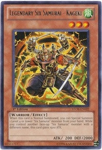 Image for Legendary Six Samurai - Kageki (Storm of Ragnarok) (STOR-EN022) - YuGiOh