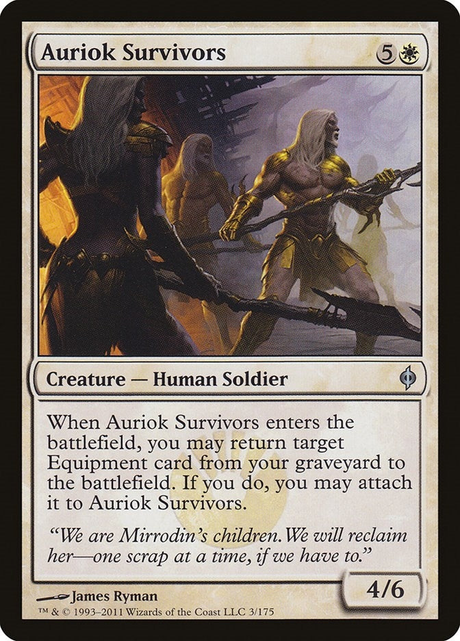 Image for Auriok Survivors (New Phyrexia) (3) - Magic: The Gathering