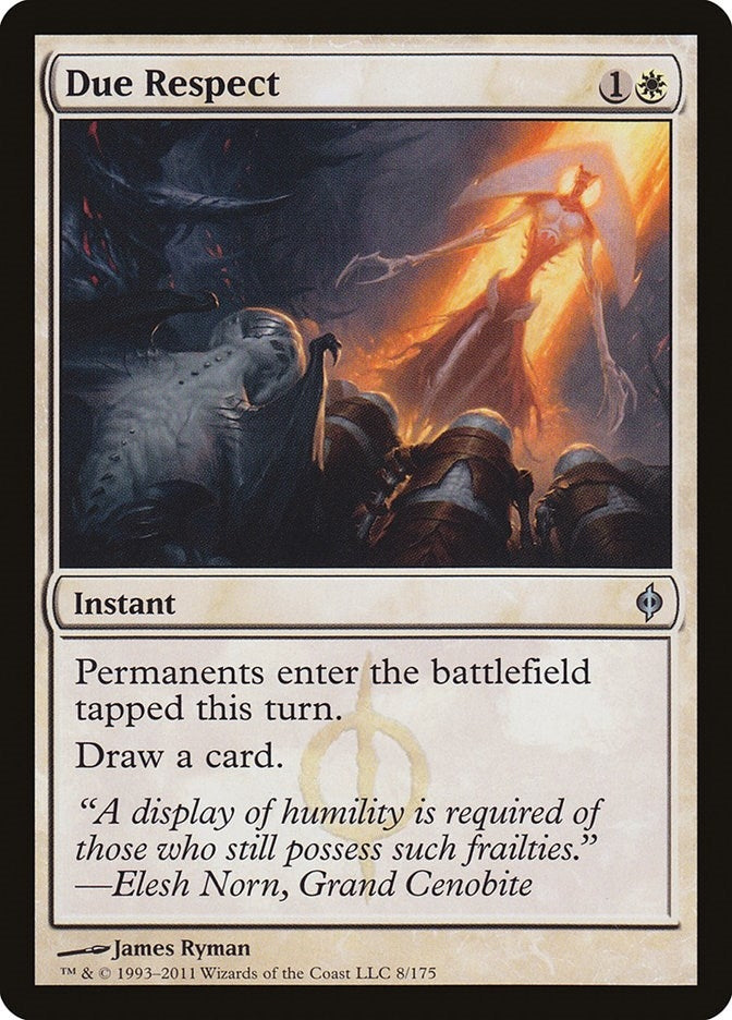 Image for Due Respect (New Phyrexia) (8) - Magic: The Gathering