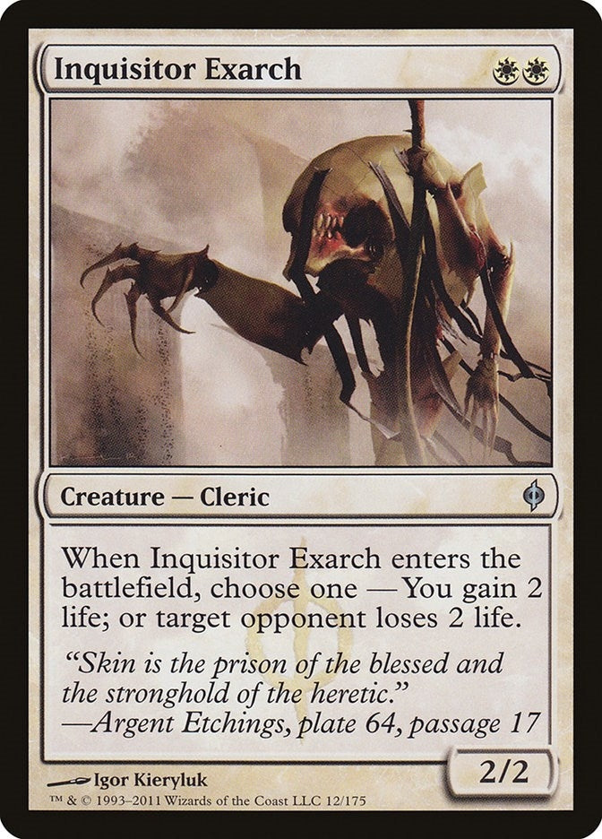 Image for Inquisitor Exarch (New Phyrexia) (12) - Magic: The Gathering