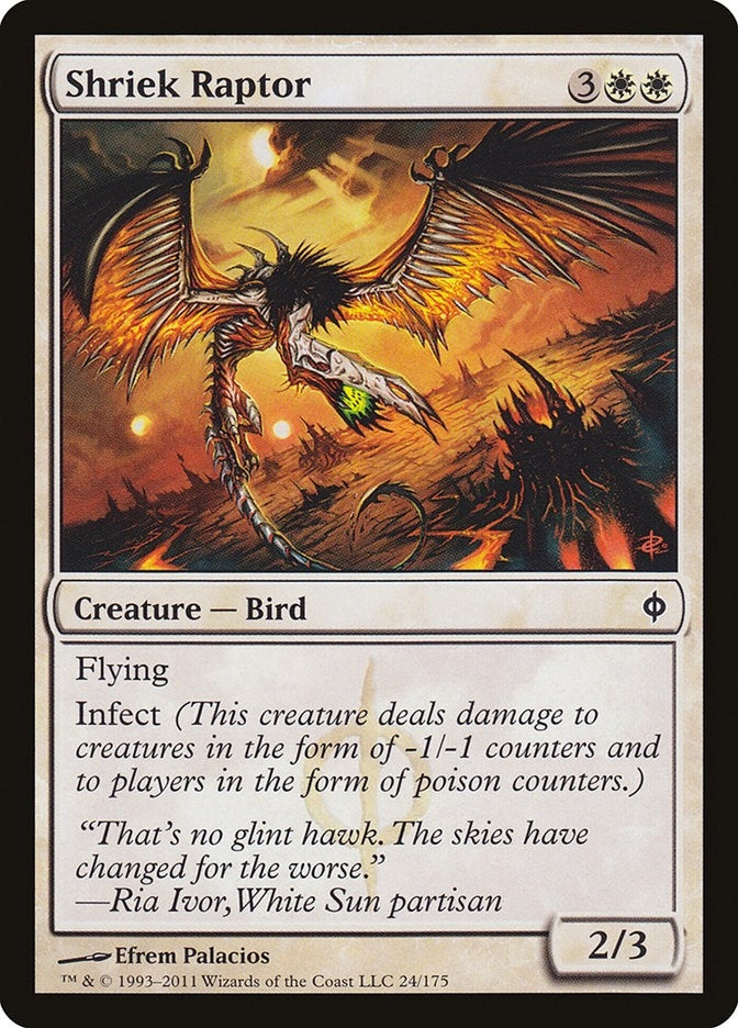 Image for Shriek Raptor (New Phyrexia) (24) - Magic: The Gathering