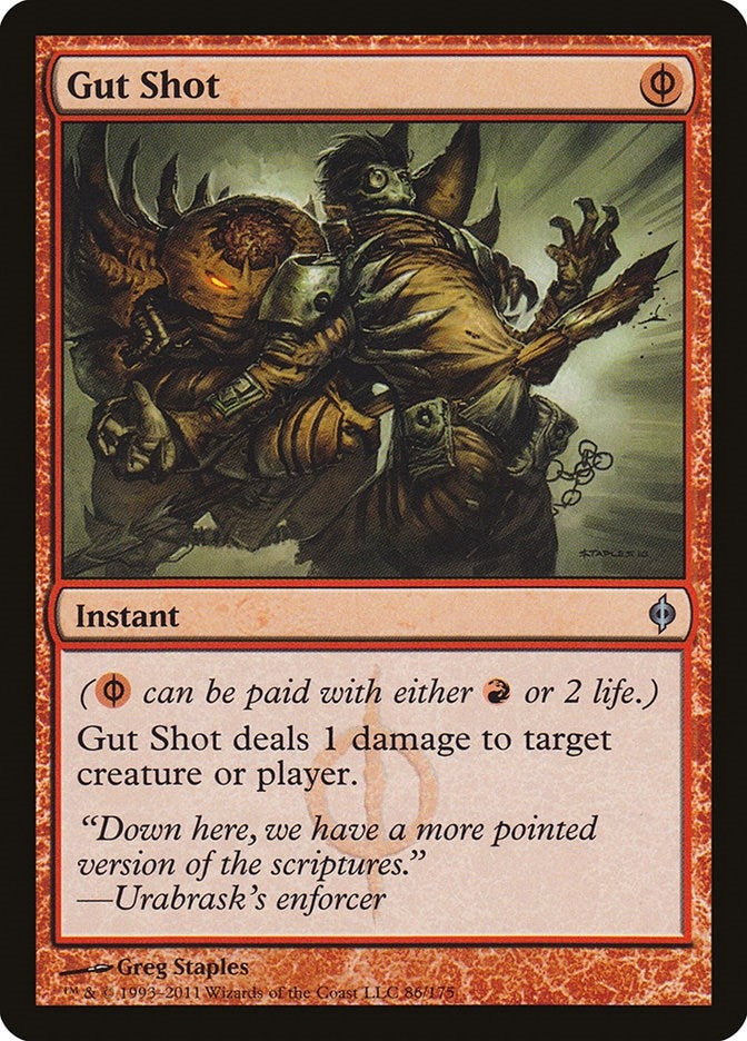 Image for Gut Shot (New Phyrexia) (86) - Magic: The Gathering