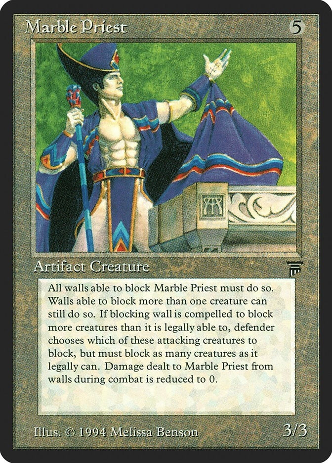 Image for Marble Priest (Legends) - Magic: The Gathering