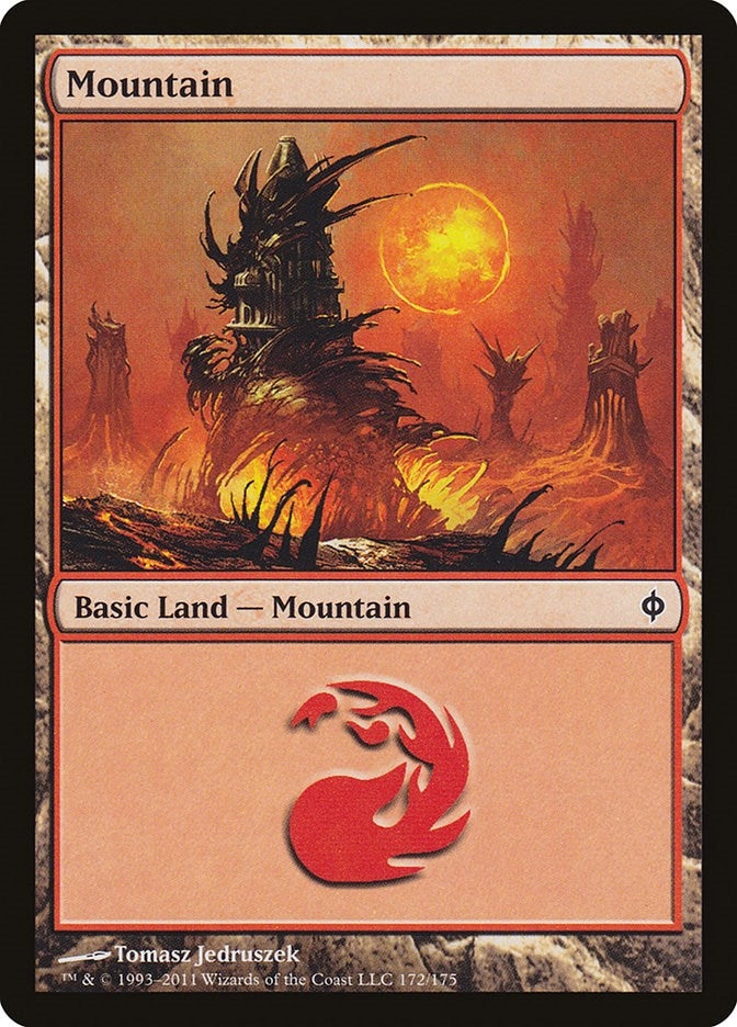 Image for Mountain (172) (New Phyrexia) (172) - Magic: The Gathering