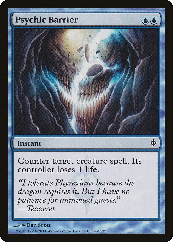 Image for Psychic Barrier (New Phyrexia) (43) - Magic: The Gathering