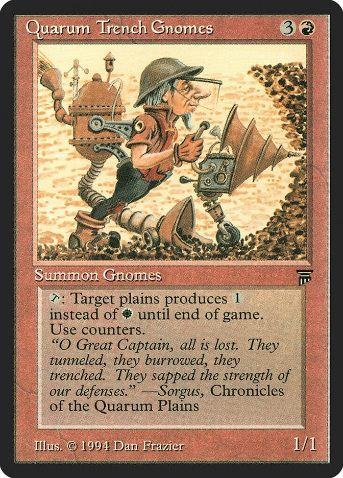Image for Quarum Trench Gnomes (Legends) - Magic: The Gathering