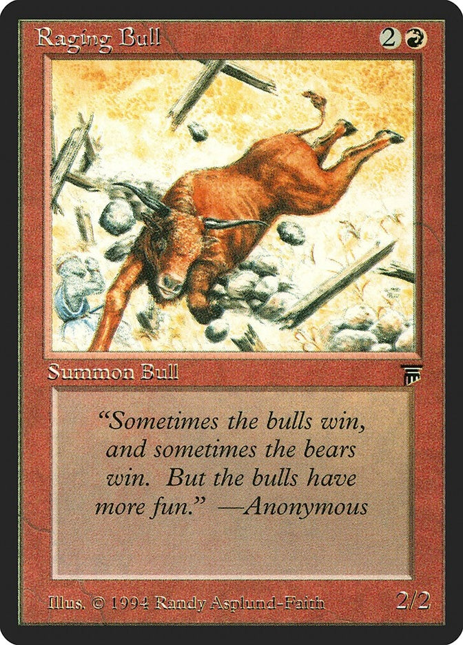 Image for Raging Bull (Legends) - Magic: The Gathering