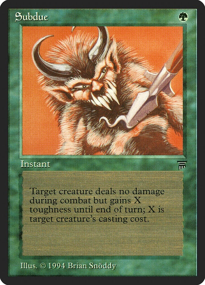 Image for Subdue (Legends) - Magic: The Gathering