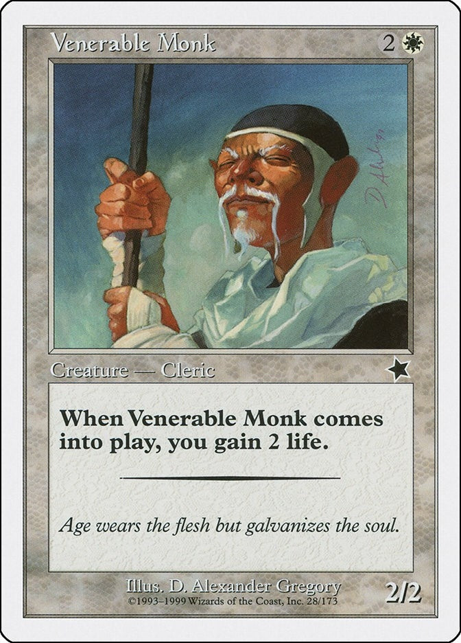Image for Venerable Monk (Starter 1999) (28) - Magic: The Gathering