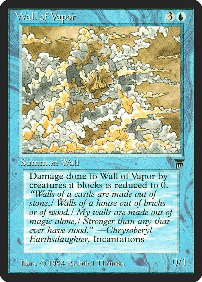 Image for Wall of Vapor (Legends) - Magic: The Gathering