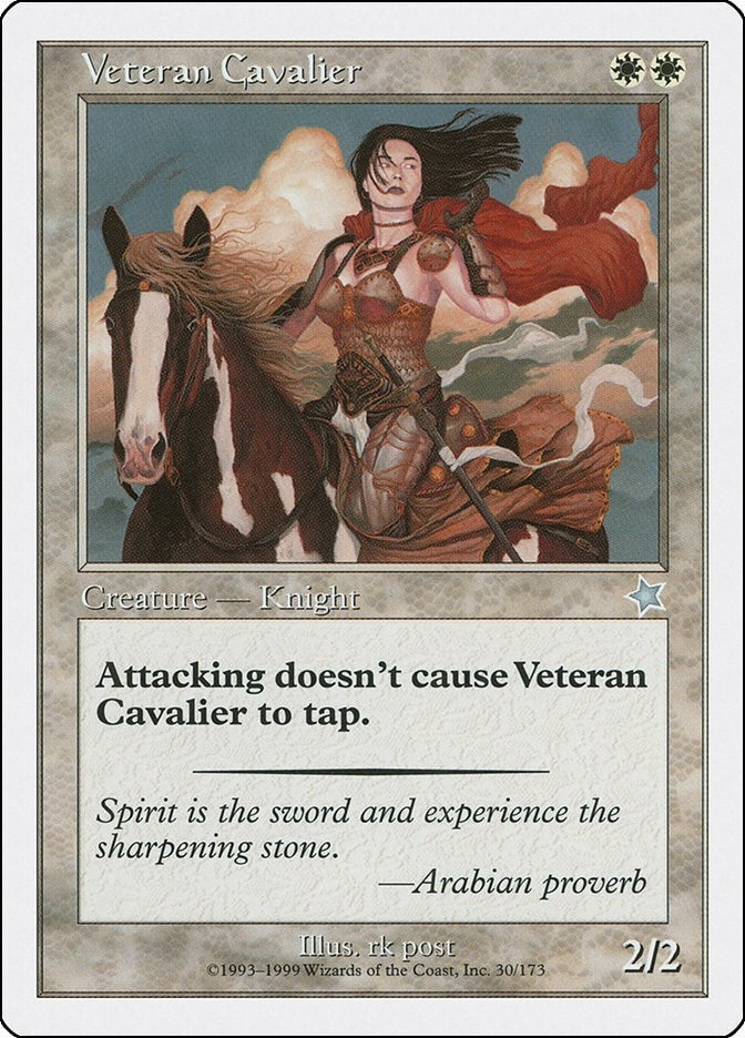 Image for Veteran Cavalier (Starter 1999) (30) - Magic: The Gathering
