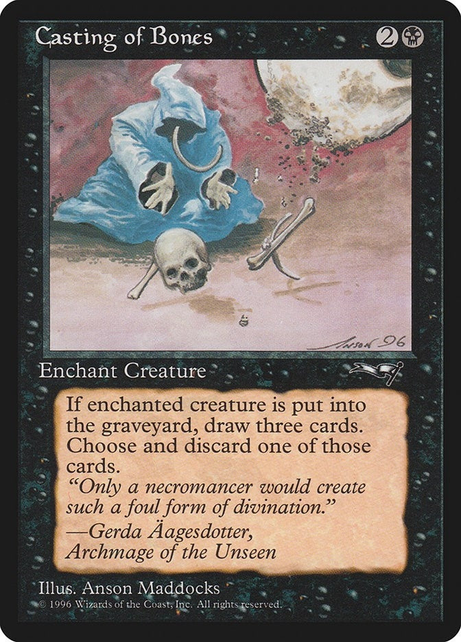 Image for Casting of Bones (Hooded Figure) (Alliances) (3) - Magic: The Gathering