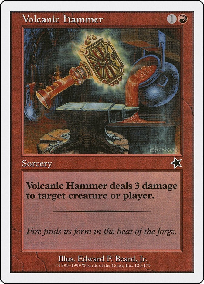 Image for Volcanic Hammer (Starter 1999) (123) - Magic: The Gathering