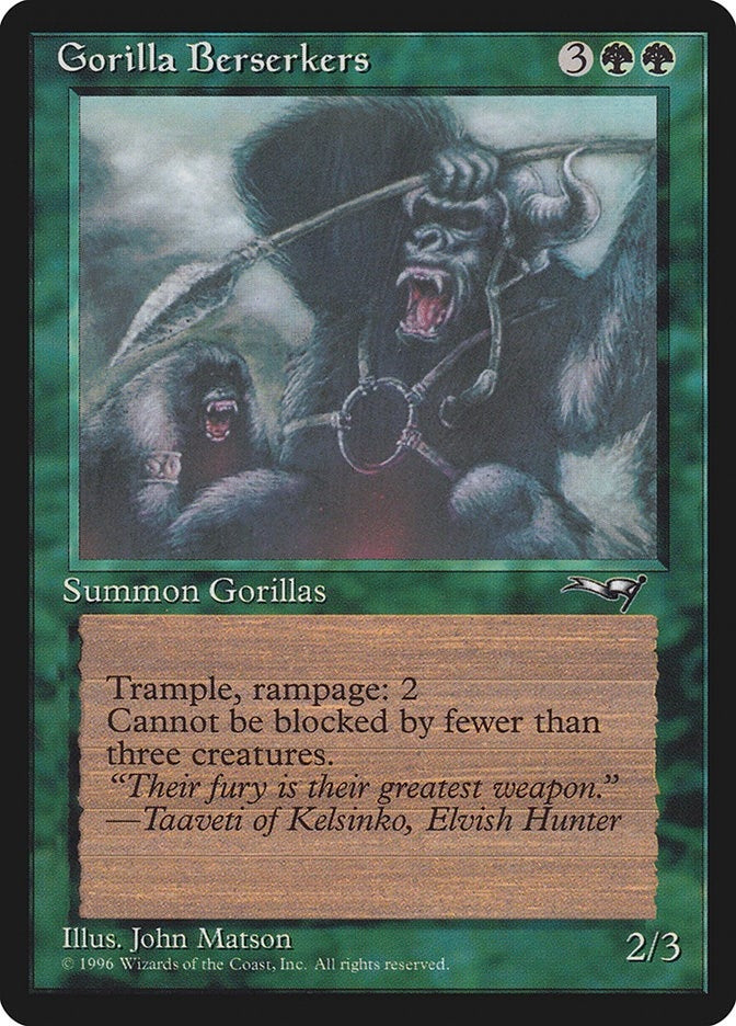 Image for Gorilla Berserkers (Alliances) (76) - Magic: The Gathering