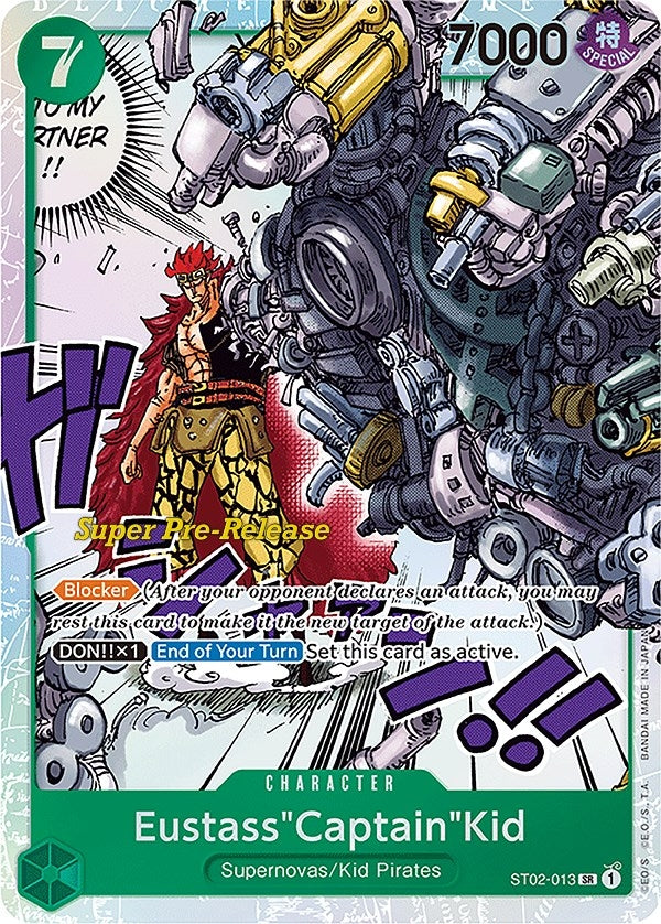Image for Eustass"Captain"Kid (013) (Super Pre-Release Starter Deck 2: Worst Generation) (ST02-013) - One Piece Card Game