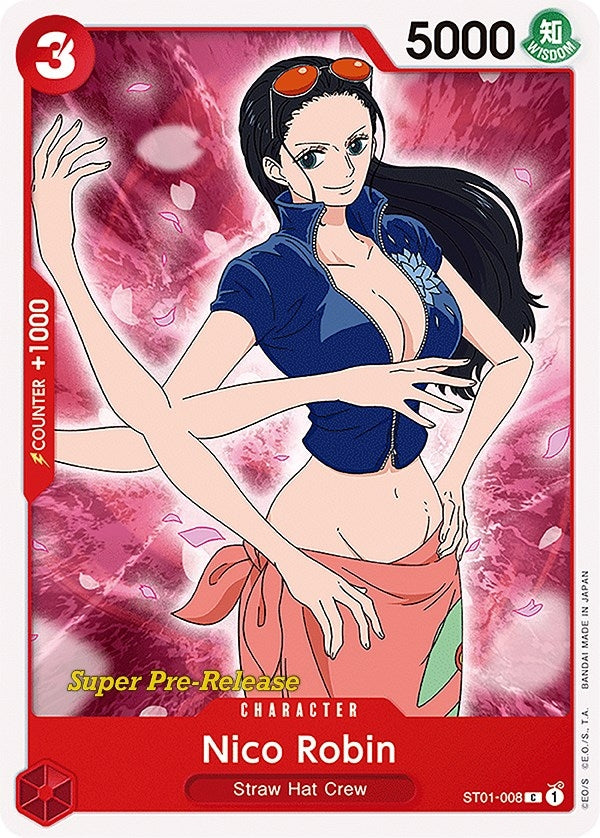 Image for Nico Robin (Super Pre-Release Starter Deck 1: Straw Hat Crew) (ST01-008) - One Piece Card Game