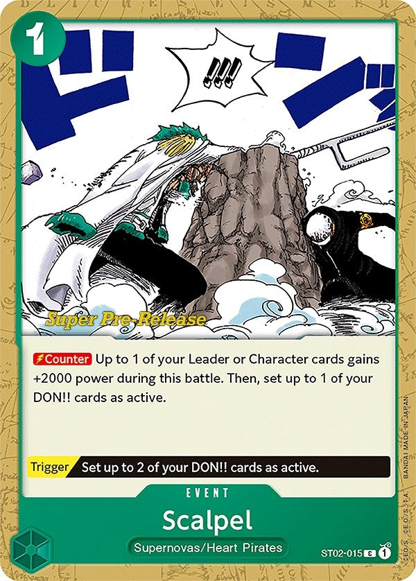 Image for Scalpel (Super Pre-Release Starter Deck 2: Worst Generation) (ST02-015) - One Piece Card Game