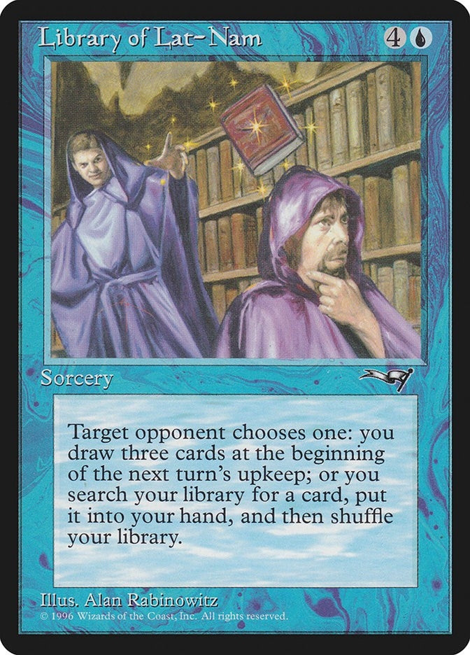 Image for Library of Lat-Nam (Alliances) - Magic: The Gathering