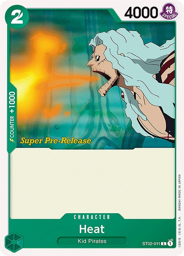Image for Heat (Super Pre-Release Starter Deck 2: Worst Generation) (ST02-011) - One Piece Card Game