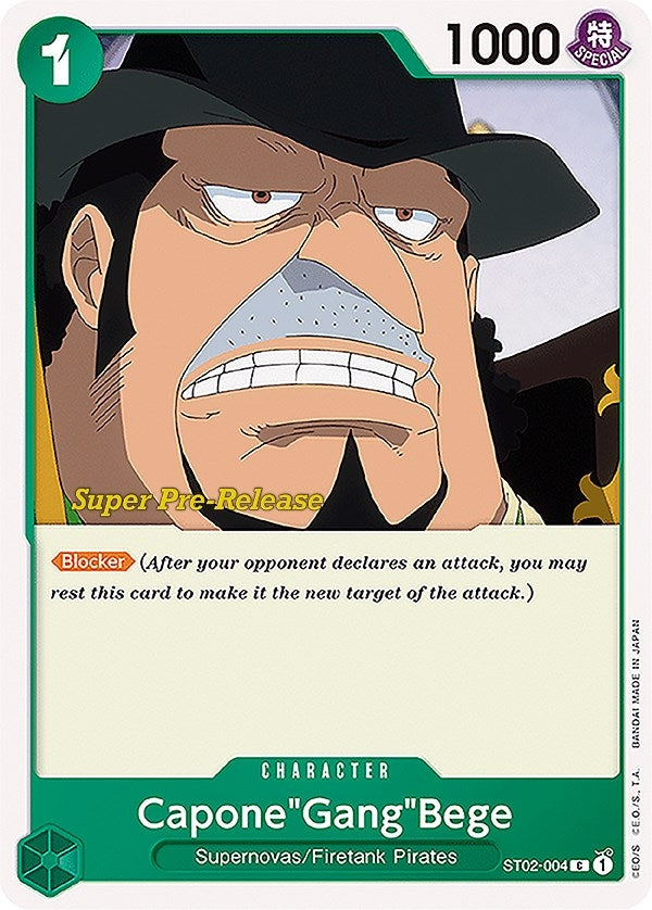 Image for Capone"Gang"Bege (Super Pre-Release Starter Deck 2: Worst Generation) (ST02-004) - One Piece Card Game