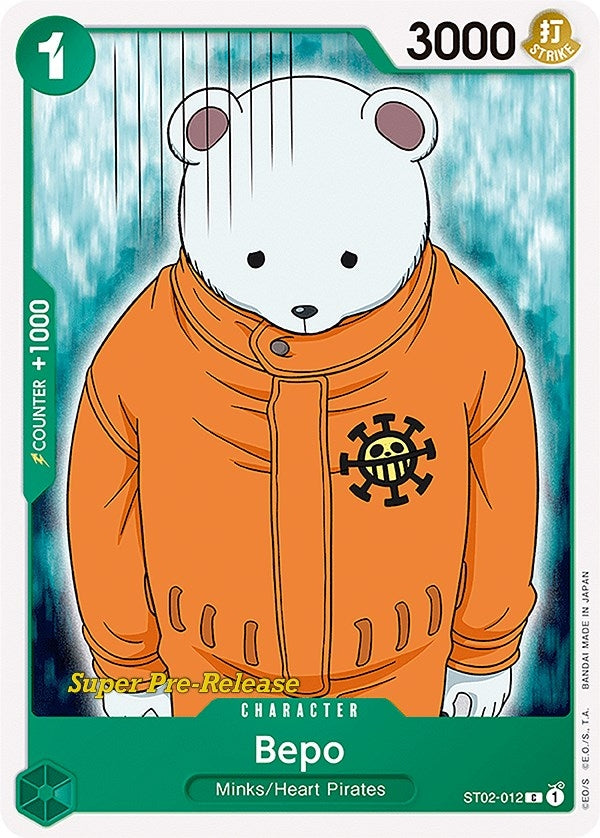 Image for Bepo (Super Pre-Release Starter Deck 2: Worst Generation) (ST02-012) - One Piece Card Game