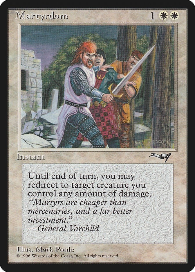 Image for Martyrdom (Alliances) (139) - Magic: The Gathering