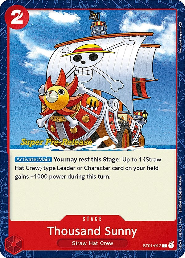 Image for Thousand Sunny (Super Pre-Release Starter Deck 1: Straw Hat Crew) (ST01-017) - One Piece Card Game