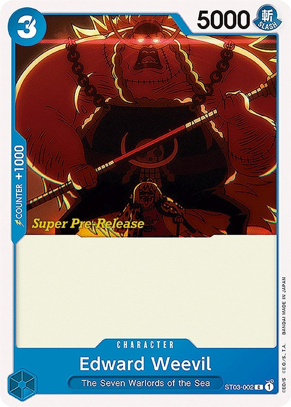 Image for Edward Weevil (Super Pre-Release Starter Deck 3: The Seven Warlords of the Sea) (ST03-002) - One Piece Card Game