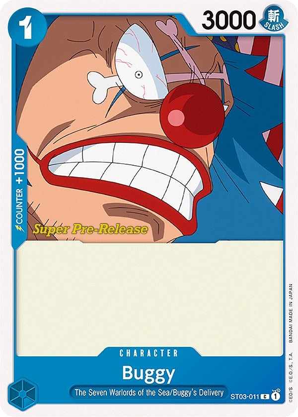 Image for Buggy (Super Pre-Release Starter Deck 3: The Seven Warlords of the Sea) (ST03-011) - One Piece Card Game