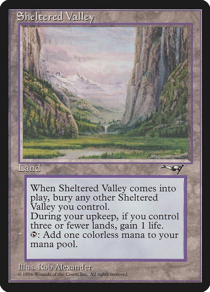 Image for Sheltered Valley (Alliances) - Magic: The Gathering