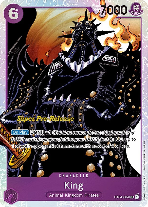 Image for King (Super Pre-Release Starter Deck 4: Animal Kingdom Pirates) (ST04-004) - One Piece Card Game