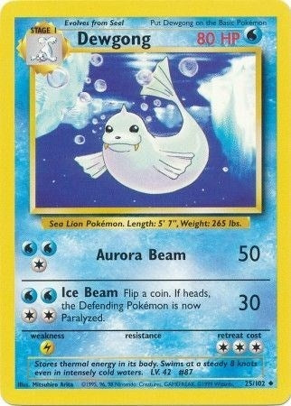 Image for Dewgong (Base Set) (025/102) - Pokemon