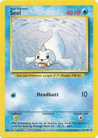 Image for Seel (Base Set) (041/102) - Pokemon