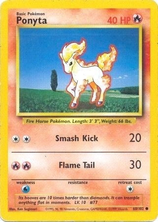 Image for Ponyta (Base Set) (060/102) - Pokemon