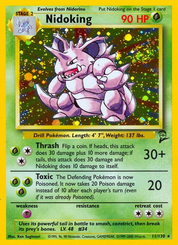 Image for Nidoking (Base Set 2) (011/130) - Pokemon
