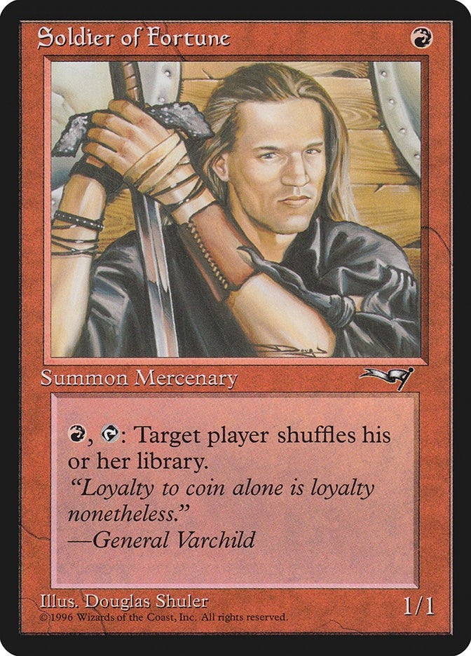Image for Soldier of Fortune (Alliances) - Magic: The Gathering
