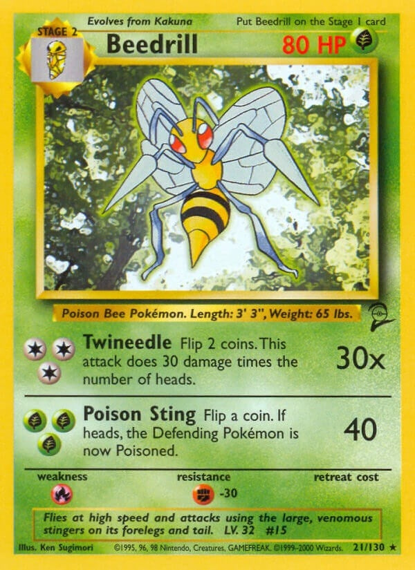Image for Beedrill (Base Set 2) (021/130) - Pokemon