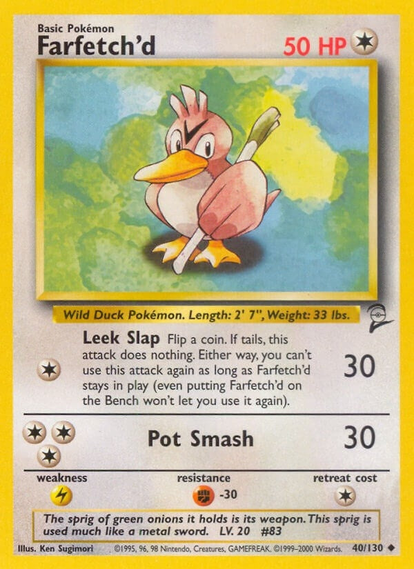Image for Farfetch'd (Base Set 2) (040/130) - Pokemon