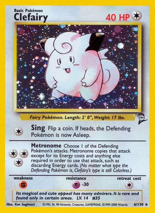 Image for Clefairy (Base Set 2) (006/130) - Pokemon