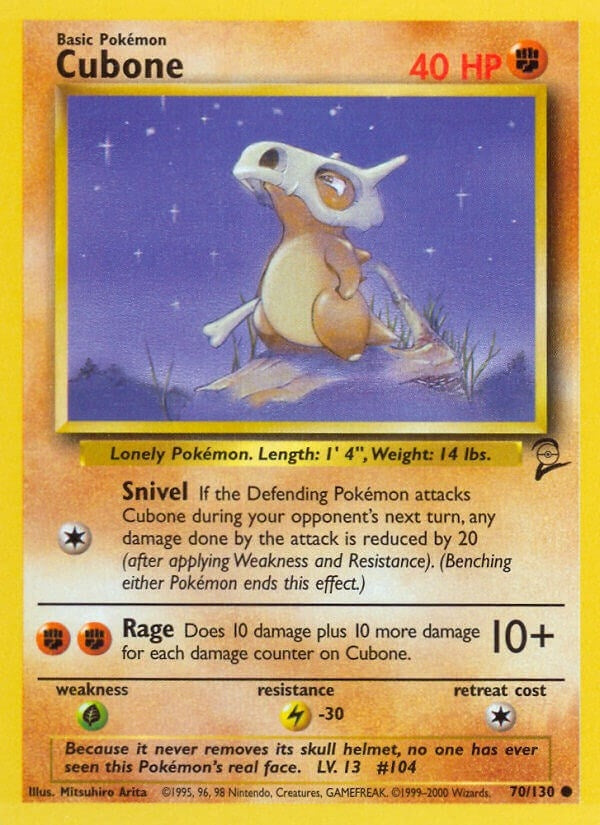 Image for Cubone (Base Set 2) (070/130) - Pokemon