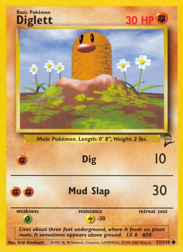 Image for Diglett (Base Set 2) (071/130) - Pokemon