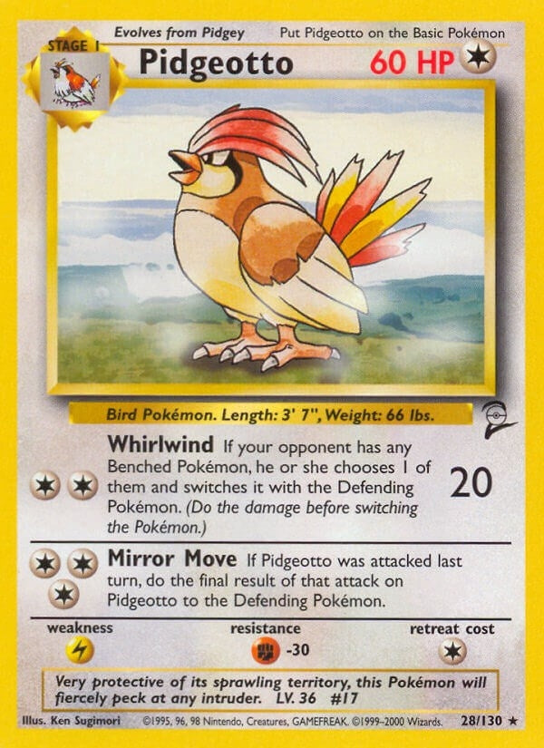 Image for Pidgeotto (Base Set 2) (028/130) - Pokemon