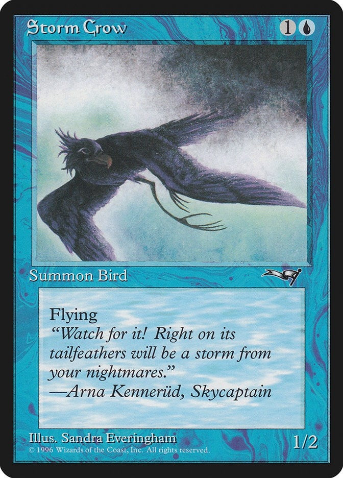 Image for Storm Crow (Flying Left) (Alliances) (55) - Magic: The Gathering