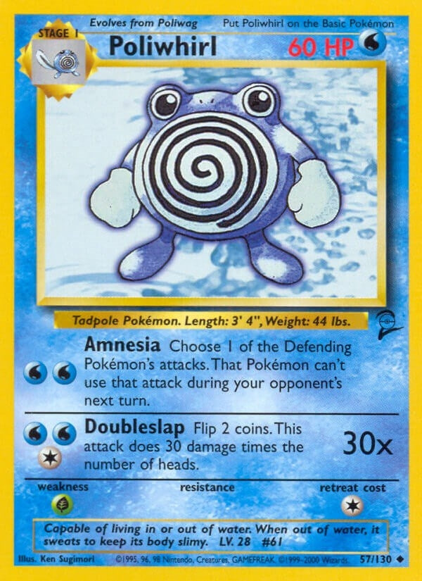 Image for Poliwhirl (Base Set 2) (057/130) - Pokemon