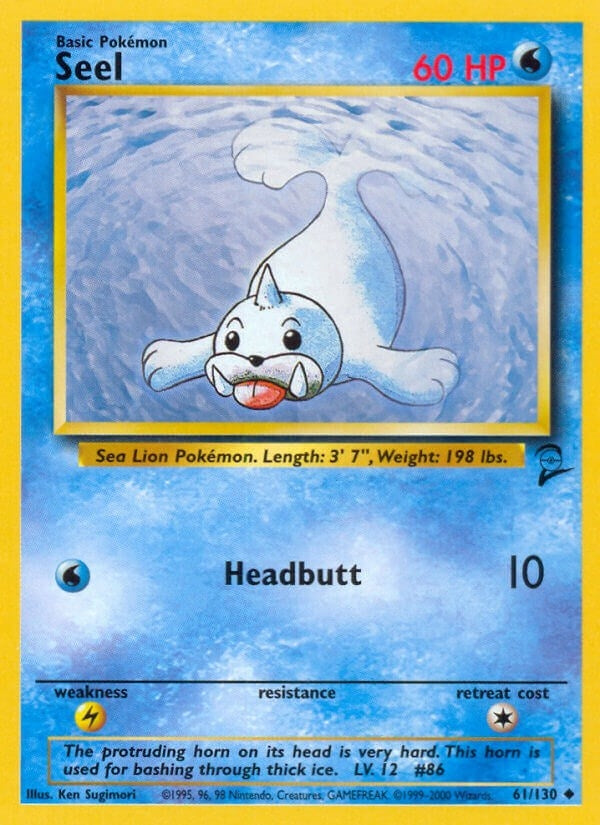 Image for Seel (Base Set 2) (061/130) - Pokemon