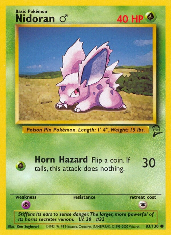 Image for Nidoran M (Base Set 2) (083/130) - Pokemon