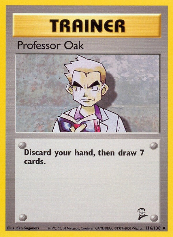 Image for Professor Oak (Base Set 2) (116/130) - Pokemon